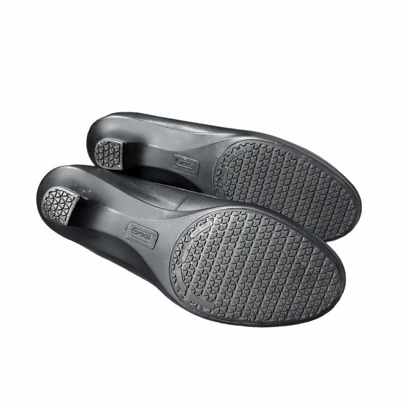 Crocs Grace Heel size 7 Leather Comfort Slip on Short Heel Pump No Box - Picture 6 of 8